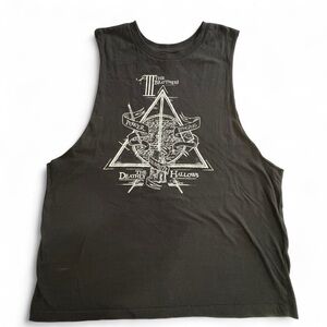 Black Harry Potter Graphic Muscle Tee!